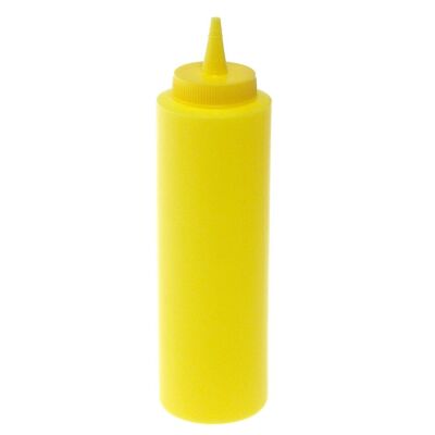 Condiments bottle in yellow polyethylene Lt 0,72