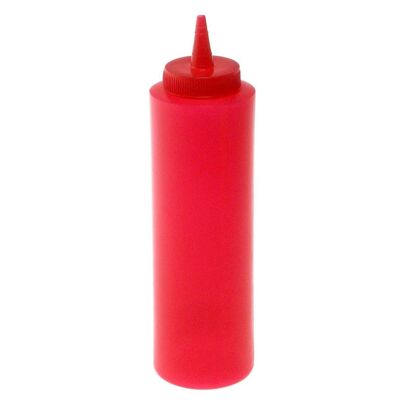 Condiments bottle in red polyethylene Lt 0,72