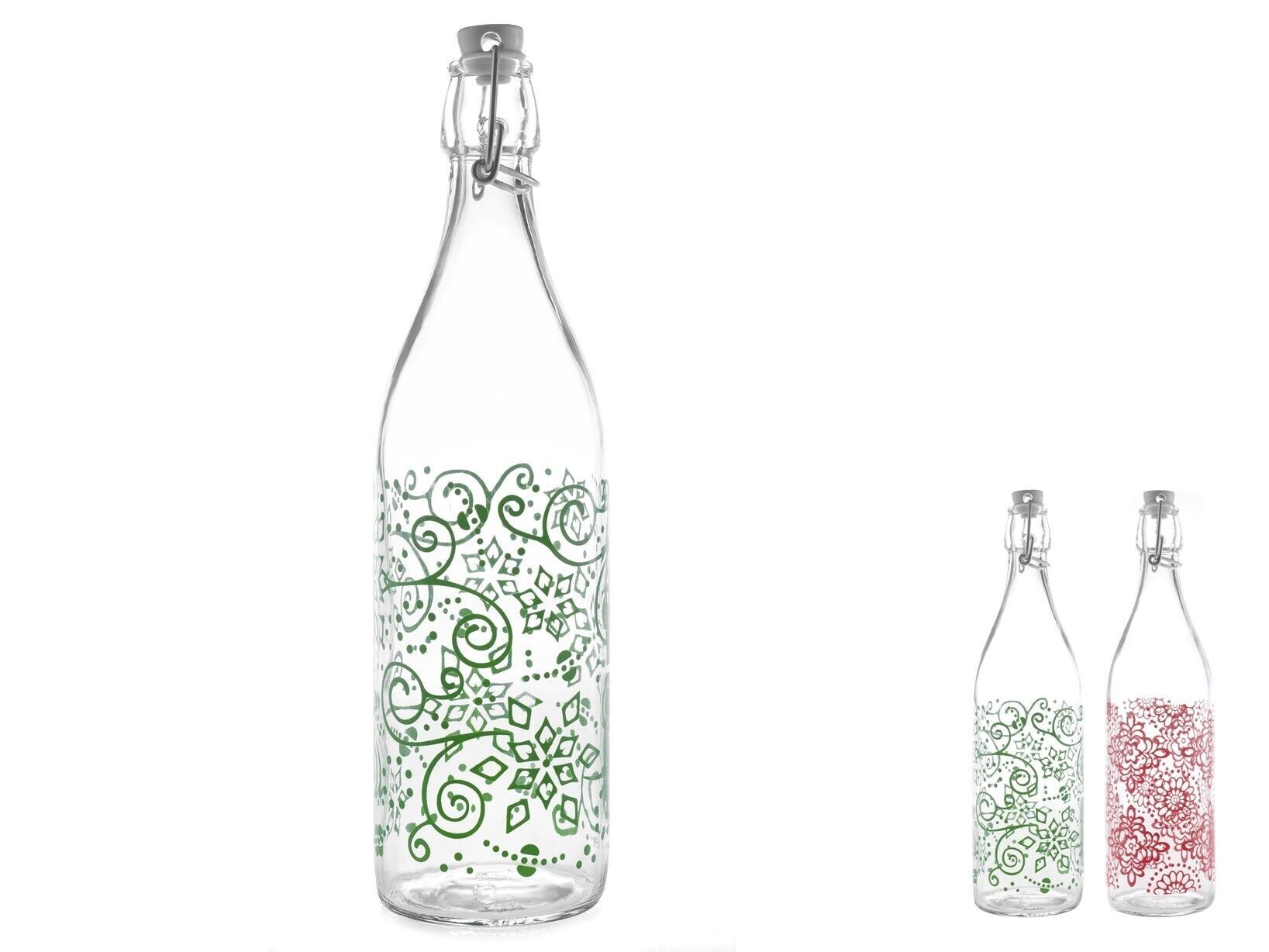 Bottiglia Ellen in vetro con tappo meccanico Lt 1