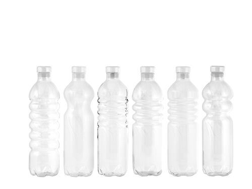 Bottiglia in borosilicato forme assortite Lt 0,57