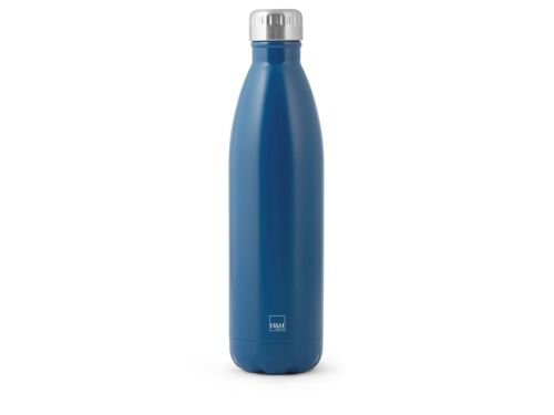 Bottiglia termica in acciaio 18/10 colore blu lt 0,75