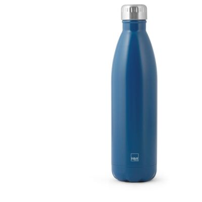Bottiglia termica in acciaio 18/10 colore blu lt 0,75