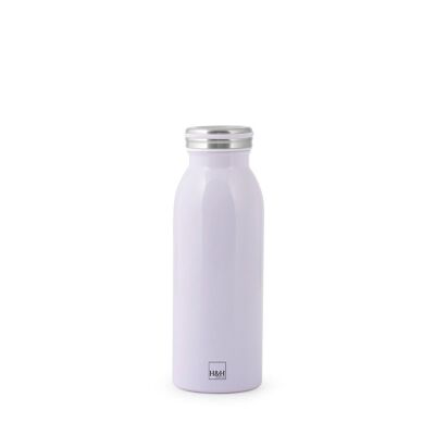 Thermal bottle in 18/10 steel, lilac color, 0.45 l