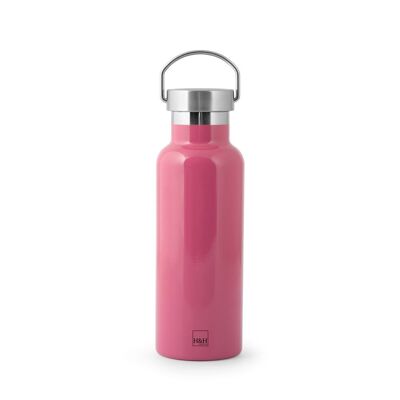 Bottiglia termica in acciaio inox 18/10 colore fucsia lt 0,50