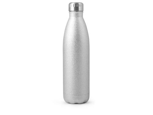 Bottiglia termica in acciaio inox 18/10 colore grigio glitterato lt 0,75