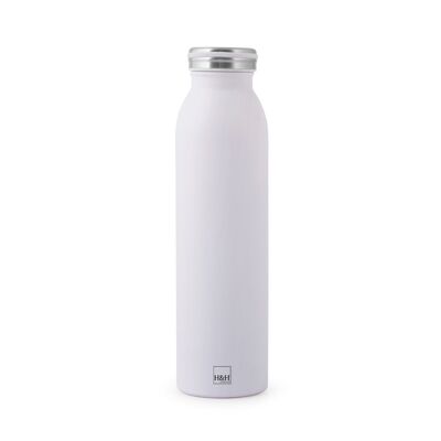 Thermosflasche aus Edelstahl 18/10, Farbe Lila, 0,60 L. Hält die Temperatur 6 Stunden lang heiß oder kalt