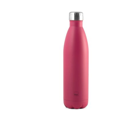 Bottiglia termica in acciaio inox 18/10 colore pink lt 0,75.Mantiene la temperatura calda o fredda 12 ore