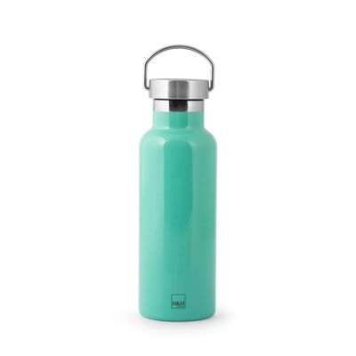 Thermal bottle in 18/10 stainless steel, green color, 0.50 l