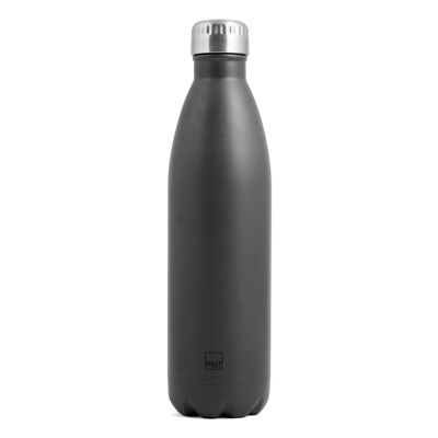 Thermal bottle in stainless steel 18/10 gray Lt 0,75