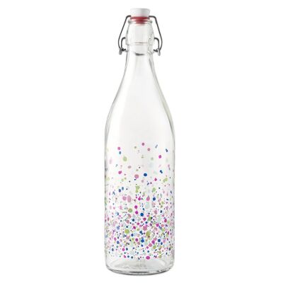 Tie & Bright glass bottle decorated with mechanical cap 1 l.
