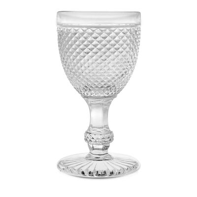 Diamond water goblet in glass cl 29
