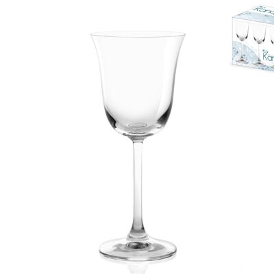 Kandy water goblet in transparent glass cl 22.