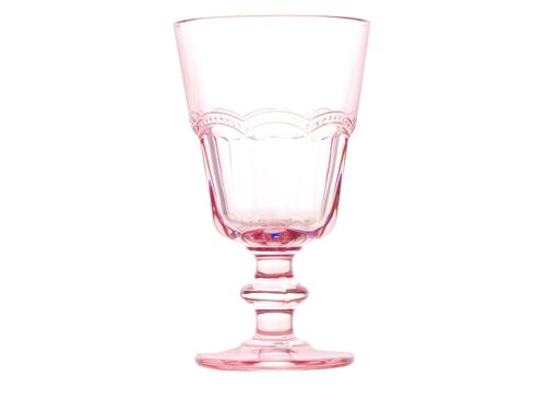 Calice vetro rosa Barocco 18 cl