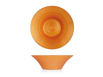 Bouchon Hoche en verre orange 19,5 cm 1