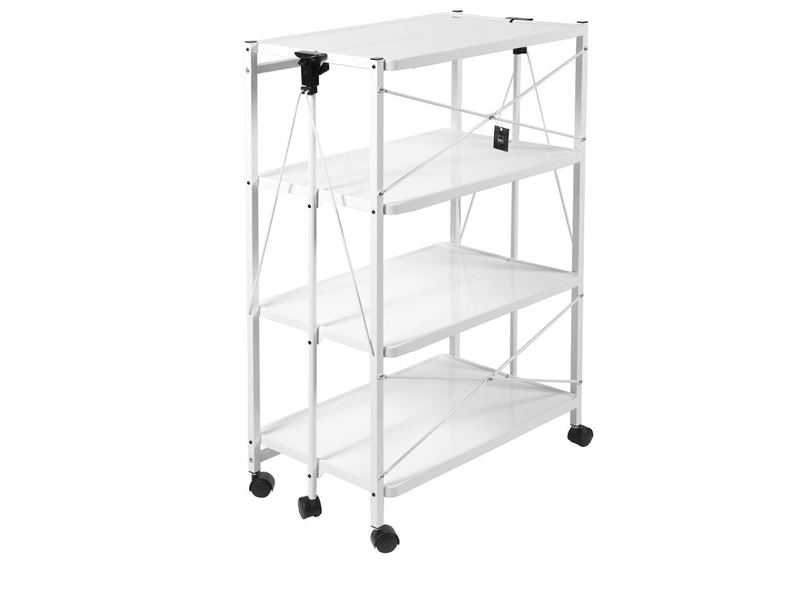 Carrello Pieghevole in metallo 4 Piani 68x48x96H cm