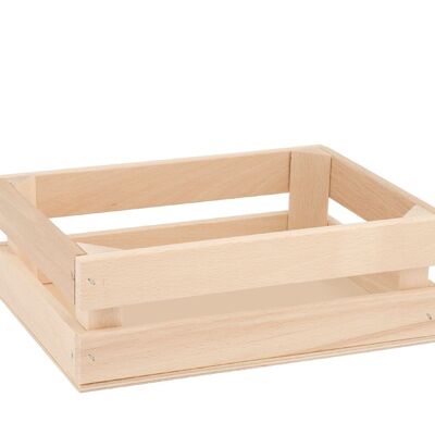 Caja snack de madera cm 17x23x8 h