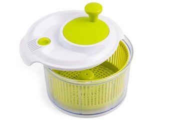 Essoreuse à salade Green Line en plastique blanc / vert cm 16,5 8