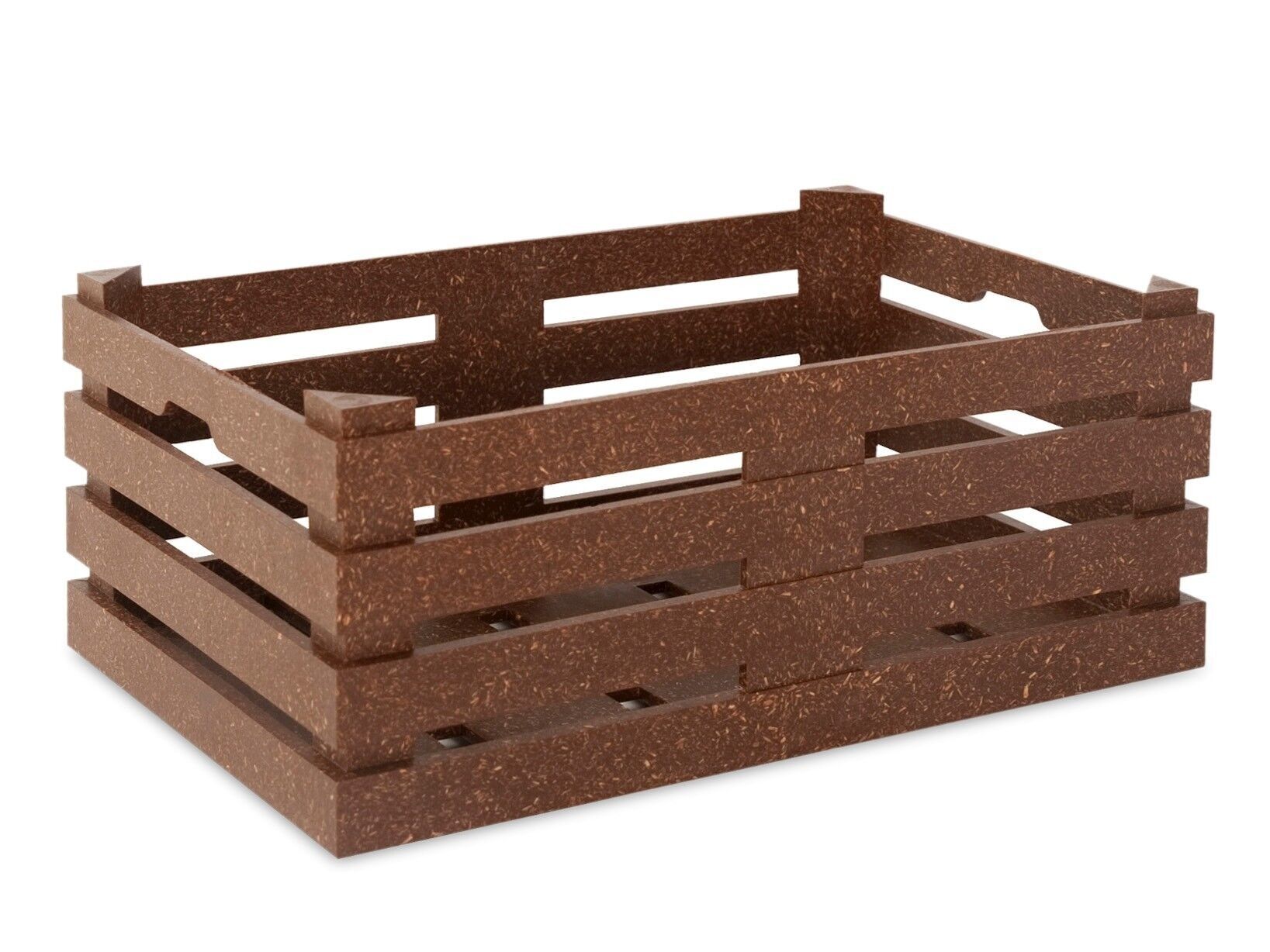 Cestino Simplybox 22x14x9 cm Marrone Scuro