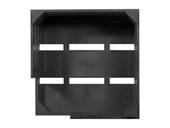 Porte-serviettes panier découpé Simplybox cm 14,5x6x14,5 noir. 5