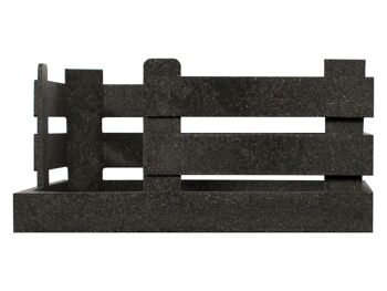 Porte-serviettes panier découpé Simplybox cm 14,5x6x14,5 noir. 6