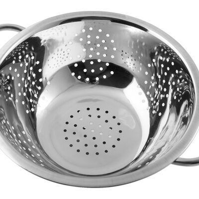 Colander in 18/10 stainless steel with 25 cm base
