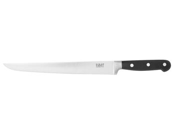 Couteau à rôtir professionnel, lame inox, manche riveté ABS noir 23 cm. 4