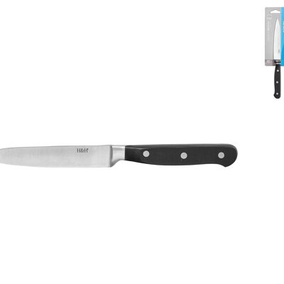 Professional steak knife, stainless steel blade, 12 cm riveted handle.
