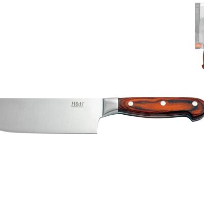 Couteau à pesto 18 cm avec manche en bois