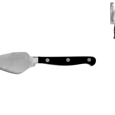 Professionelles Reggiano-Messer, Edelstahlklinge, schwarzer ABS-Nietengriff 8 cm.