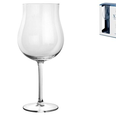 Pack of 2 XXL goblets in transparent glass cl 64