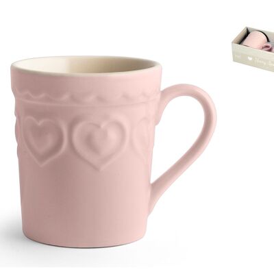 Pack of 2 mugs in Stonewere Fairy Love pink color 320 cc