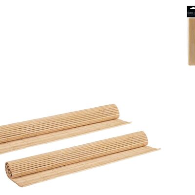 Packung mit 2 Tischsets für Maki-Sushi-Box aus Bambus 21x25 cm