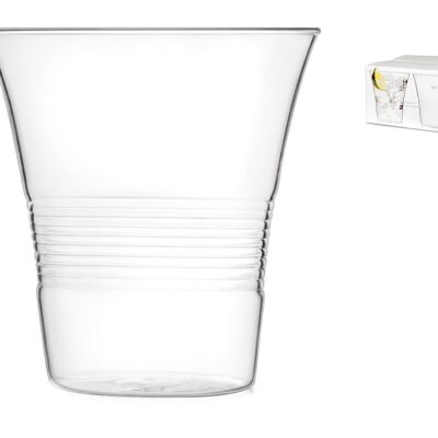Pack of 4 Glasses in Borosilicate 4You 45 cl