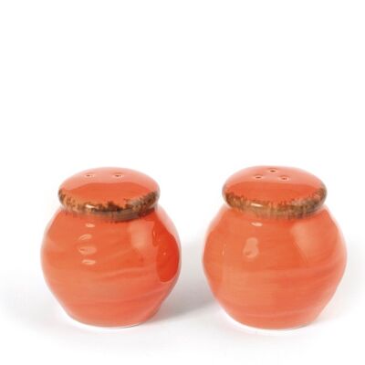 Tuscan salt and pepper box in porcelain assorted colors