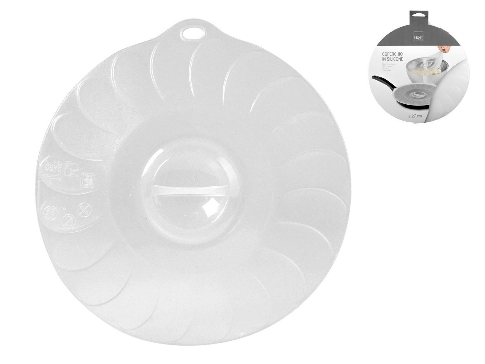 Geisterdeckel aus 27 cm rundem Silikon.