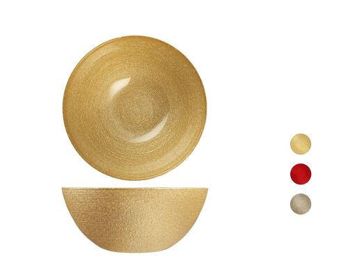 Coppa Celebration in vetro colori assortiti rosso ,oro, champagne cm 22. Lavaggio in lavastoviglie massimo 40 gradi