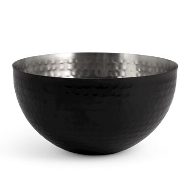 Elegance cup in black stainless steel 20 cm