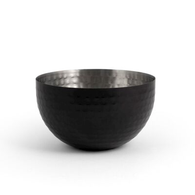 Elegance cup in black stainless steel 15 cm