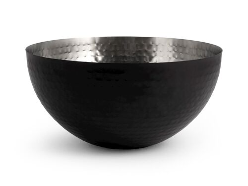 Coppa Elegance in acciaio inox colore nero cm 25