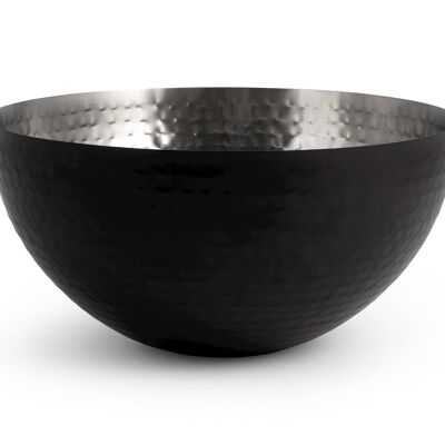 Elegance Cup aus Edelstahl in schwarzer Farbe 25 cm