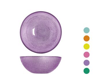 Gobelet en verre brillant de couleurs assorties 15 cm Passe au lave-vaisselle à 40 degrés maximum. 2
