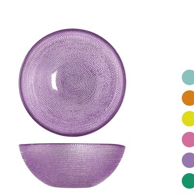 Vaso de cristal brillo en colores surtidos de 15 cm Apto para lavavajillas a 40 grados máximo.