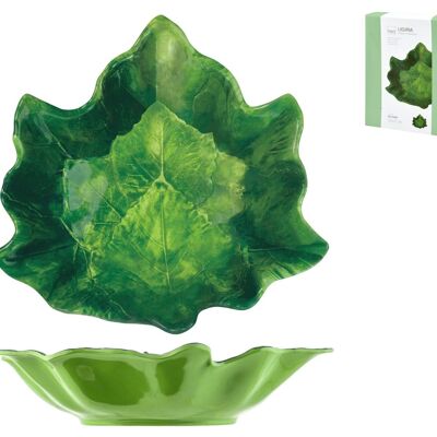 Liguria cup in melamine leaf decoration cm 35x37x8 h