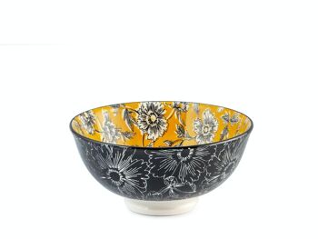 Tasse ronde en porcelaine colorée décor assorti 12 cm 12