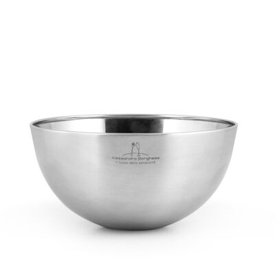 Borghese bowl in satin stainless steel 15 cm. Alessandro Borghese - The luxury of simplicity