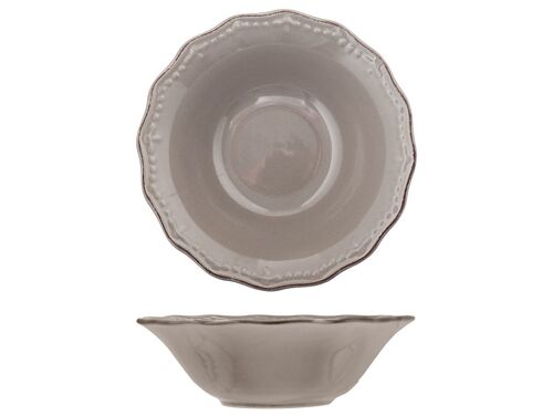 Coppetta Crowne in stoneware grigio cm 18,5