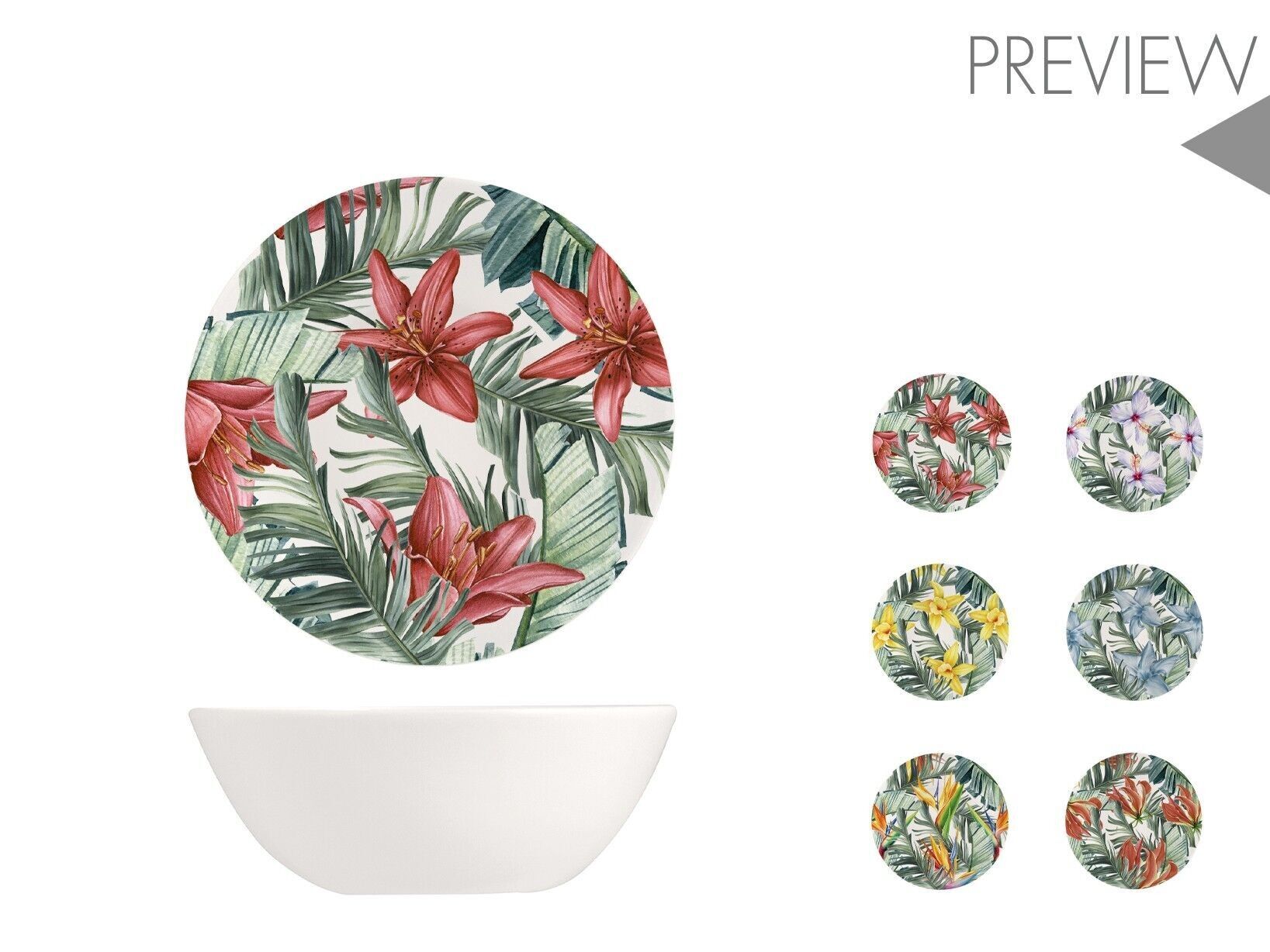 Coppetta Exotic in new bone china decorata cm 14.