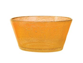 Petit bol Giada en verre orange clair cl 34 4