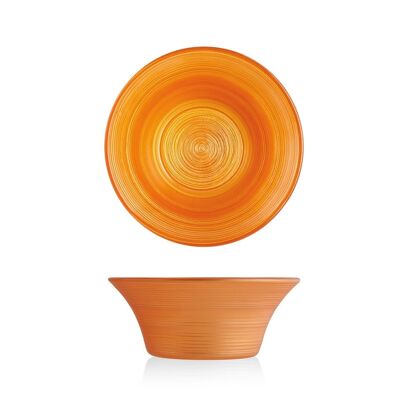 Small bowl Hoche in orange glass cm 13