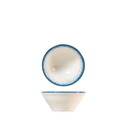 Jupiter bowl in light blue and ivory porcelain cm 10.